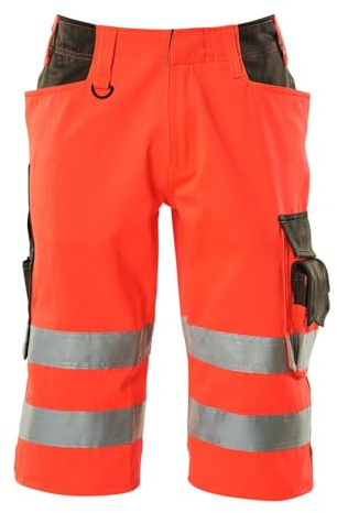 Mascot 15902-253-22218 Kiama Safe Light Fleece on Inner Side Class 2 Softshell Jacket, Size S, Hi-Vis Red/Dark Anthracite