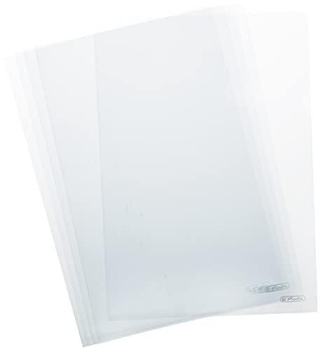Herlitz 10843753 Aktenhülle A4 PP genarbt Eco., 2x100er Packung, dokumentenecht