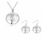 Fashion 925 Sterling silver women party pretty cute bracelet necklace set