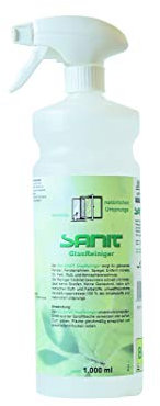 Sanit Bio Glas Reiniger mit Sprühkopf | für glänzende Fenster, STREIFENFREI | 100% der Inhaltsstoffe sind natürlichen Ursprungs | Bio Reiniger 3362