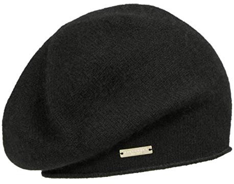 Seeberger Strickbaske aus reinem Kaschmir - Schwarz (10) - One Size