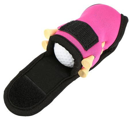 Golfballhalter Gebrauchsstoff Taille Beutel mit 2 Golfbälle+4 Tees Sport Zubehör(Rosa)