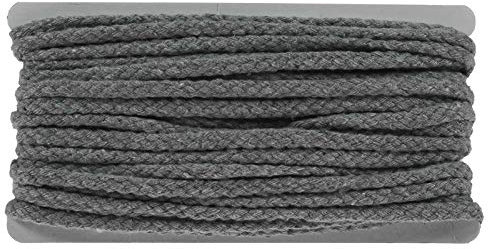 10m Kordel 5-7mm geflochten 85% Baumwolle Bekleidungskordel Flechtkordel Farbwahl