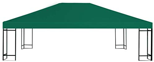 Festnight- Toldo de Cenador Toldos para Jardin Verde 4 x 3 m con Revestimiento de PVC (Impermeable)
