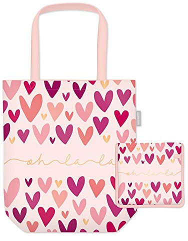 Grafik Werkstatt Einkaufstasche mit lustigem Spruch|Shopping-Bag faltbar | leichte Tasche | Herz