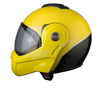 BHR Casque de moto modulable Flip-up 180 807 REVERSE | JAUNE | M