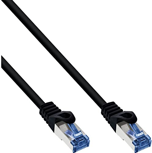 InLine 73830S Patchkabel, Cat.6A, S/FTP, PUR industrial, schwarz, 30m
