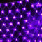 200LED Solar Lichternetz Außen,KINGCOO Wasserdicht 3x2m Solar Mesh Net Fee Lichterkette 8 Modi Lichtervorhang Weihnachtsbeleuchtung für Garten Partydekoration Geburstag Hochzeit Wohnzimmer (Lila)