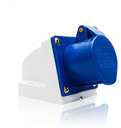 Prise Industrielle Bleue à 3 Broches IP44 32A 240V Prises de Rechange Pour Caravane de Camping Industrielle
