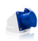 3 Pin Blue Industrial Socket IP44 32A 240V Replacement Sockets with Cover for Camping Caravan Industrial
