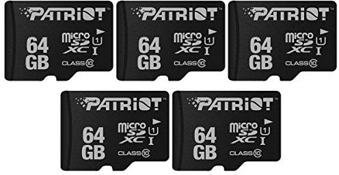 Patriot Memory LX Series micro SD Flash Memory card 64GB - PSF64GMDC105-5 PACK