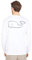 Vineyard Vines Men's Long Sleeve Vintage Whale Pocket T-Shirt, White Cap, Large