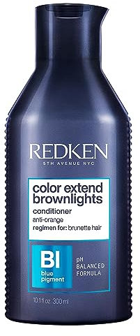 Redken Spülung für naturbraunes und und braun gefärbtes Haar ohne Rot- oder Orangestich, Color Extend Brownlights Conditioner, 1 x 300 ml