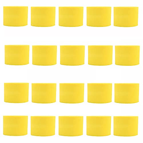 ANCLLO 20 Rollen 3,5 cm x 10 m Krepppapier Party Luftschlangen Hintergrund hängende Dekorationen für Geburtstagsparty, Hochzeit und Festival Dekorationen (Gelb)