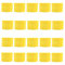 ANCLLO 20 rollos de papel crepé de 3,5 cm x 10 m, serpentinas de fondo para colgar decoraciones para fiestas de cumpleaños, bodas y festivales (Amarillo)