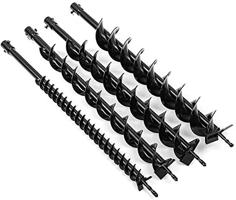 Gaodpz 800mm Earth Drill Dual Blade Auger Drill Bit Fence Borer For Earth Petrol Post Hole Digger Power Tool Accessories 40/60/80/100mm (Hole Diameter : 80mm)