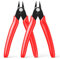 BOENFU Cable Tie Flush Cutter Small Wire Cutters 2 Pack 5 Inch Precision Wire Clippers Hobby Snips Side Cutting Pliers for Jewelry Making, Electronics, Red
