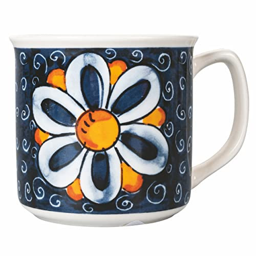 Villa d'Este Home Tivoli Tazza colazione decoro Elba, collezione Infinito in bone china, 350 ml
