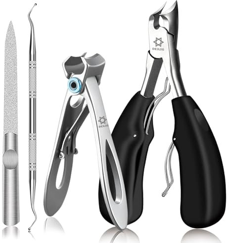 Grehge for Thick Nails, Professional Nail Clippers for Men, Heavy Duty Toenail Clippers for Thick Toenails for Seniors