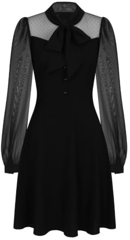 Hell Bunny Darcia Mid Dress Frauen Mittellanges Kleid schwarz Gothic