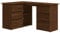 vidaXL Corner Desk Home Office Furniture Bedroom Standing Computer Study Writing Desk with Storage Drawer Brown Oak Engineered Wood
