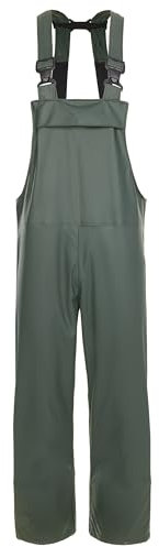 Fort - Airflex Bib 'N' Brace - Green - Extra Small - Work Overalls for Men - Waterproof Mens Overalls - Waterproof Overalls - Bib and Brace Overalls for Men