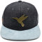Du Hirsch Bayerisches Snapback Cap Eisvogel Gin Dunkelgrau Filz One Size