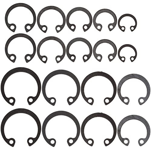 iplusmile 1 Satz Befestigungsringschnalle Sprengring Schnappgriff Außensicherungssortiment C-Clips Schnappclip-sortiment C-Klemmen Kippschalter Halten Stationäre Karten Stahl Äußerer Ring