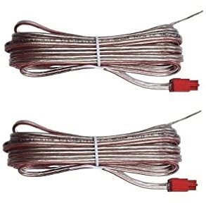 Câbles d'enceintes 2X Pcs Speaker Cables Sound Wires Cords Red Gray For Samsung Home Cinema Theater