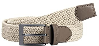 Redbridge Geflochtener Gürtel Elastisch Flexibel verstellbar Unisex Stretchgürtel Beige 95