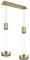 Trio Leuchten LED Pendelleuchte Franklin 326510208, Metall Messing matt, inkl. 2x 9 Watt LED, Switch Dimmer