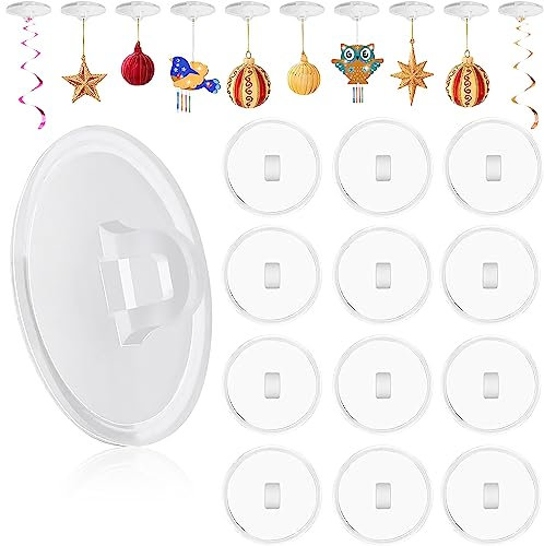 ANZOAT 30 Stück Deckenhaken Selbstklebend,Klebehaken ohne Bohren Selbstklebend,Transparent Wandhaken für Küche Bad Wand Tür Decke zum Aufhängen Schlafzimmer Dekorative Bad