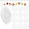 Gancio Adesivo per Soffitto, 30 Pcs Ganci Adesivi Trasparenti per Appendere Decorazioni Luminose, Gancio per Soffitto Autoadesivo Adatto a Pareti Lisce