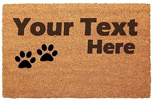 Personalised Doormat Printed Cat Dog Door Mat Customised Pet Design 40 x 60cm Anti-Slip Indoor Outdoor Home Welcome Mat [Your Design02]