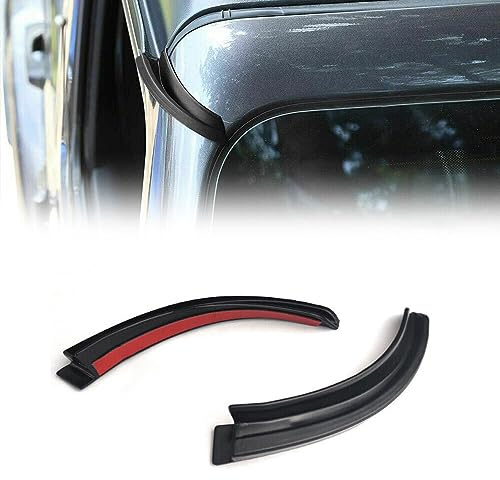 CKPEOR Regenrinne Verlängerungen Dach Hardtop ABS Regen Groove Diverter Deflektor für Jeep Wrangler JL JLU & Gladiator JT 2018-2022, Exterieur Zubehör