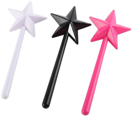 Salero Pimentero Varitas Mágicas, 3 Piezas Varita Mágica en Forma de Estrella Salero Pimentero Palo Mágico Botella de Condimentos Recargable Dispensador de Especias Pentagrama