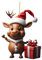 Weihnachtsbaum Deko Weihnachtshirsch Acryl Deko Weihnachten Lustige Weihnachtskugeln Weihnachtsbaum Basteln Weihnachten Baumkugeln Christbaumschmuck Weihnachtsschmuck Christbaumkugeln (F, One Size)
