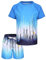 UV Schwimmshirt Jungen Zweiteilig Kurzarm Badeshirt Kinder Badeshorts Jungen Badeanzug Set 152 158/13-14 Jahre