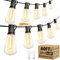 Torkase Garden String Lights, 18M/60FT IP54 Waterproof LED Festoon Lights Outdoor, Indoor Outdoor ST38 String Lights for Garden, Yard, Wedding, Christmas, Backyard, Terrace, Party, Patio(30+2 Bulbs)