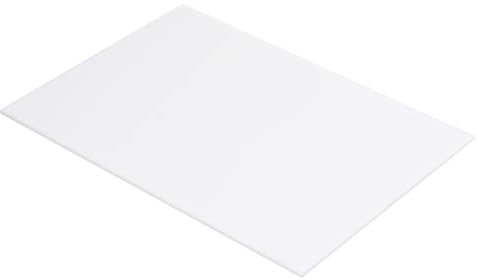 QUARKZMAN Feuille En Plastique ABS 10 Pouces x 8 Pouces x 0,06 Pouce Feuilles En Styrène ABS Pour Modélisme Et Bricolage, Panneau Blanc 1 Pièce