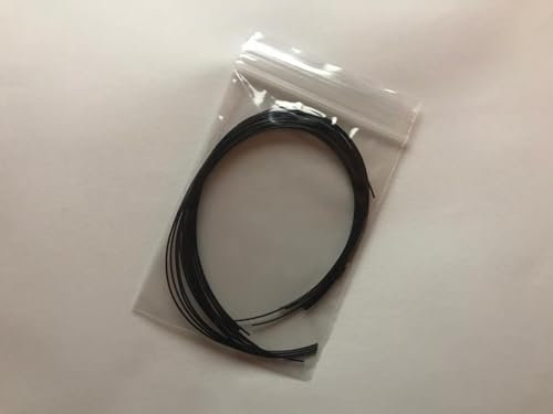 Generic 120x Long 115mm Black Hearing Aid Cleaning Wire Rods Hearing Aid Slim Tubes