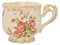 Espressotassen Set Kreative keramische Kaffeetasse Und Saucer Handgemalte Rose Porzellan-Tee-Tasse und Löffel Classic Drink Geschenk 991 (Color : Mug A)
