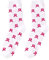 DaPongZhi Sensibilisation Cancer du Sein Imprimer Chaussettes Unisexe Cancer du Sein Octobre Rose Chaussettes Cancer du Sein Ruban Rose Chaussettes Pour La Sensibilisation Au Cancer Du Sein