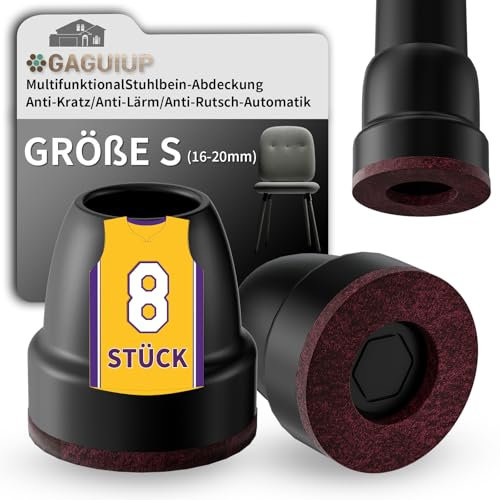 Filzgleiter für Stühle mit STUHLBEINKAPPEN RUND, automatischer Schalter, Stuhlbeinschutz, Stuhlbeinkappen für Bett, Stuhl, Möbelbeinschutz, Barhocker-Bodenschutz für Hartholzböden