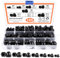 Tuercas de Sombrerería de Forma Alta M3/M4/M5/M6/M8/M10/M12 Tuercas Ciegas 185pcs Tuercas de Cúpula Antioxidante Tapa de Tuerca Hexagonal para Muebles Bicicletas Carpintería Acero (Schwarz/Nylon)