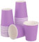 sourcing map Lot de 50 gobelets en papier jetables colorés de 255 ml - Jouets éducatifs créatifs - Fournitures d'artisanat - Gobelets en papier pour fêtes (violet)