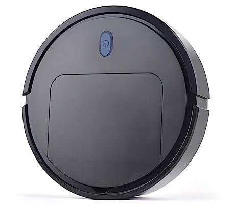 SUPYINI Aspirateur, Robot Intelligent 3 en 1, Aspirateur Automatique, Machine de Nettoyage Domestique pour Sols, Poussière de Poils d'animaux (Noir)