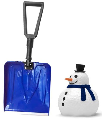 Palas para Quitar Nieve, Pala para Nieve Plegable, Palas para Nieve de Alta Resistencia Pala para, Herramienta de Limpieza de Pala de alimentación Multifuncional para Acampada, jardinería, estacionam