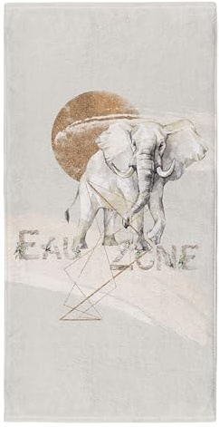 Paul Sinus Handtuch Badehandtuch Strandhandtuch Duschtuch Größe: 140x70cm Elefant Afrika Safari
