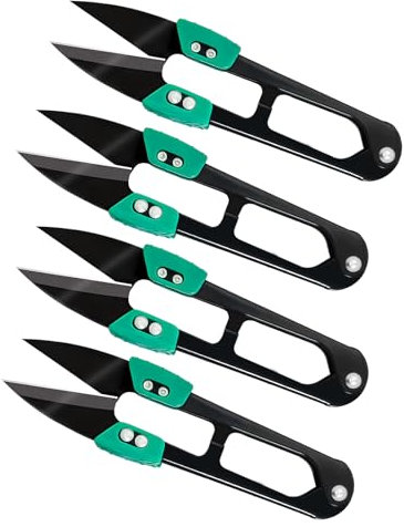 SHUNCHG 4Pcs Sewing Scissors Pruner Shears Fabric Scissors Yarn Thread Cutter Mini Small Snips Trimming Nipper for Plants,DIY Supplies,Stitch Embroidery,Knitting,Crafts,Fabrics Cutting